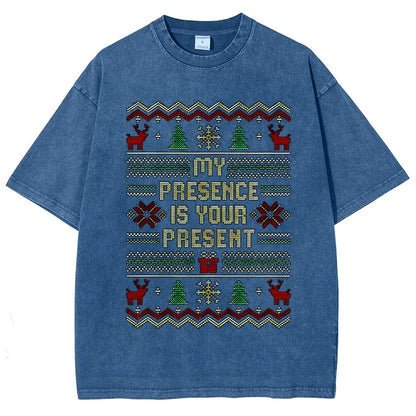 My Presence Is Your Present Vintage Distressed T-shirt