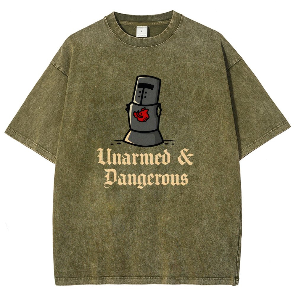 Unarmed And Dangerous Vintage Distressed T-shirt