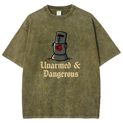 Unarmed And Dangerous Vintage Distressed T-shirt