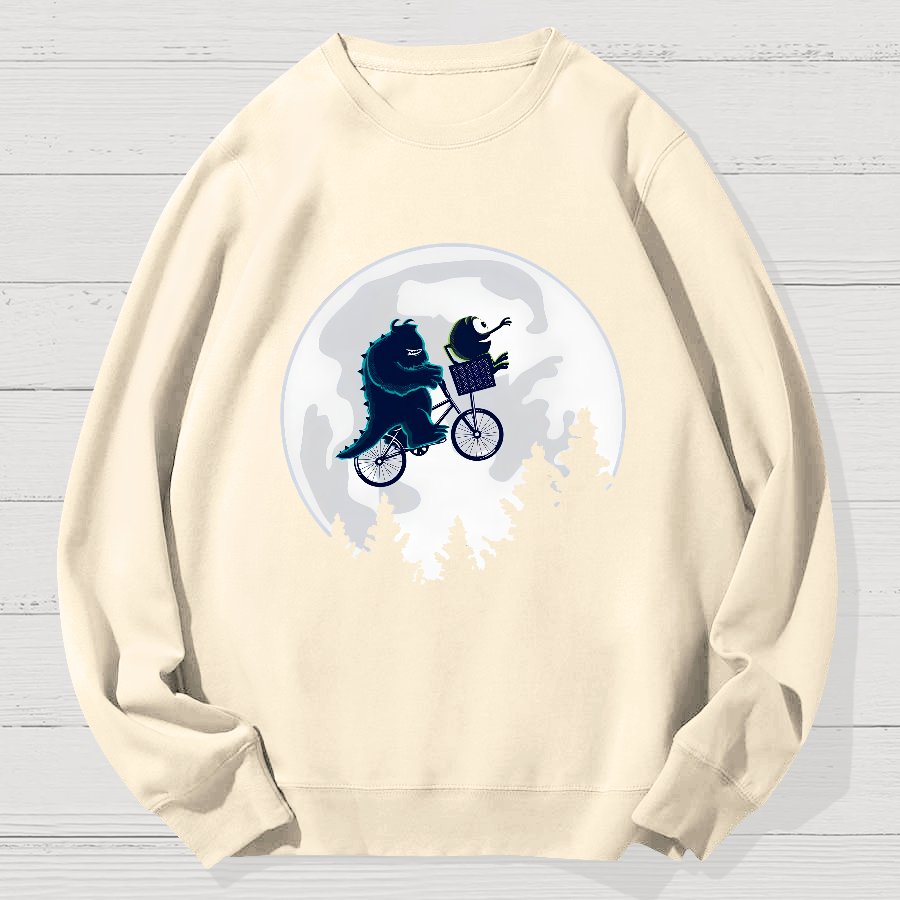 Ride Across The Moon Geek Cotton Sweatshirt