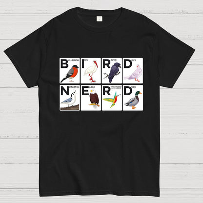 Bird Nerd Watching Vintage Retro Birdwatching Geek T-Shirt