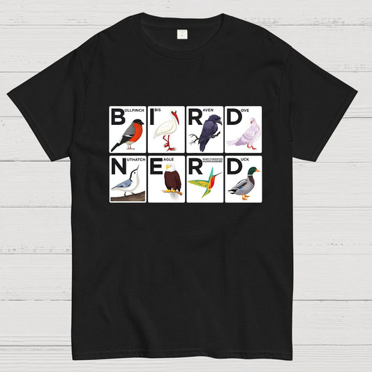 Bird Nerd Watching Vintage Retro Birdwatching Geek T-Shirt