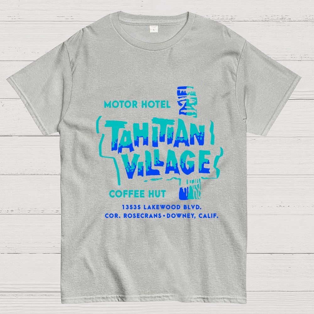 Tahitian Village  Downey CA  Vintage Tiki Bar Unisex Geek T-Shirt