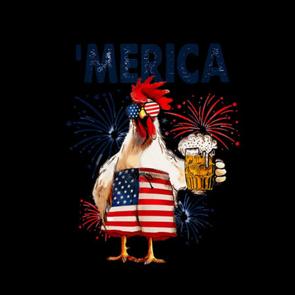 Independence Day Chickens Geeky T-Shirt