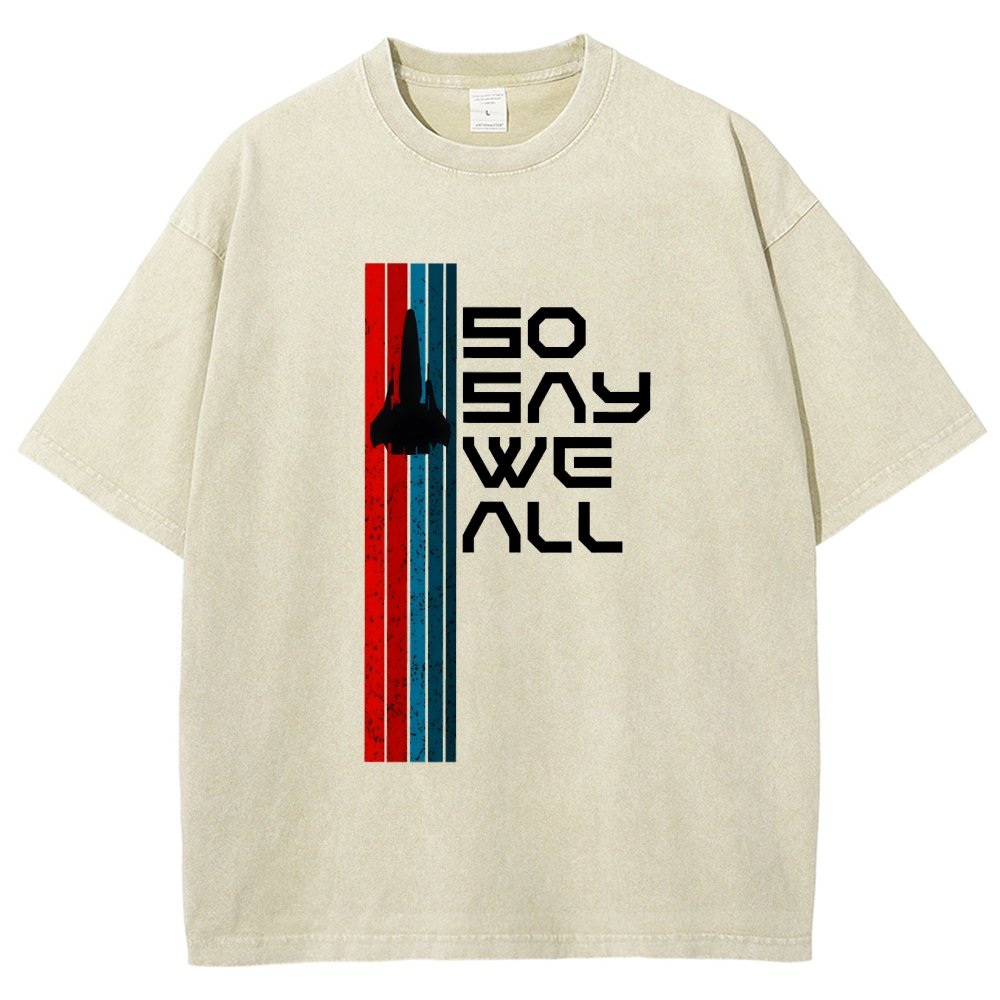 So Say We All Vintage Distressed T-shirt