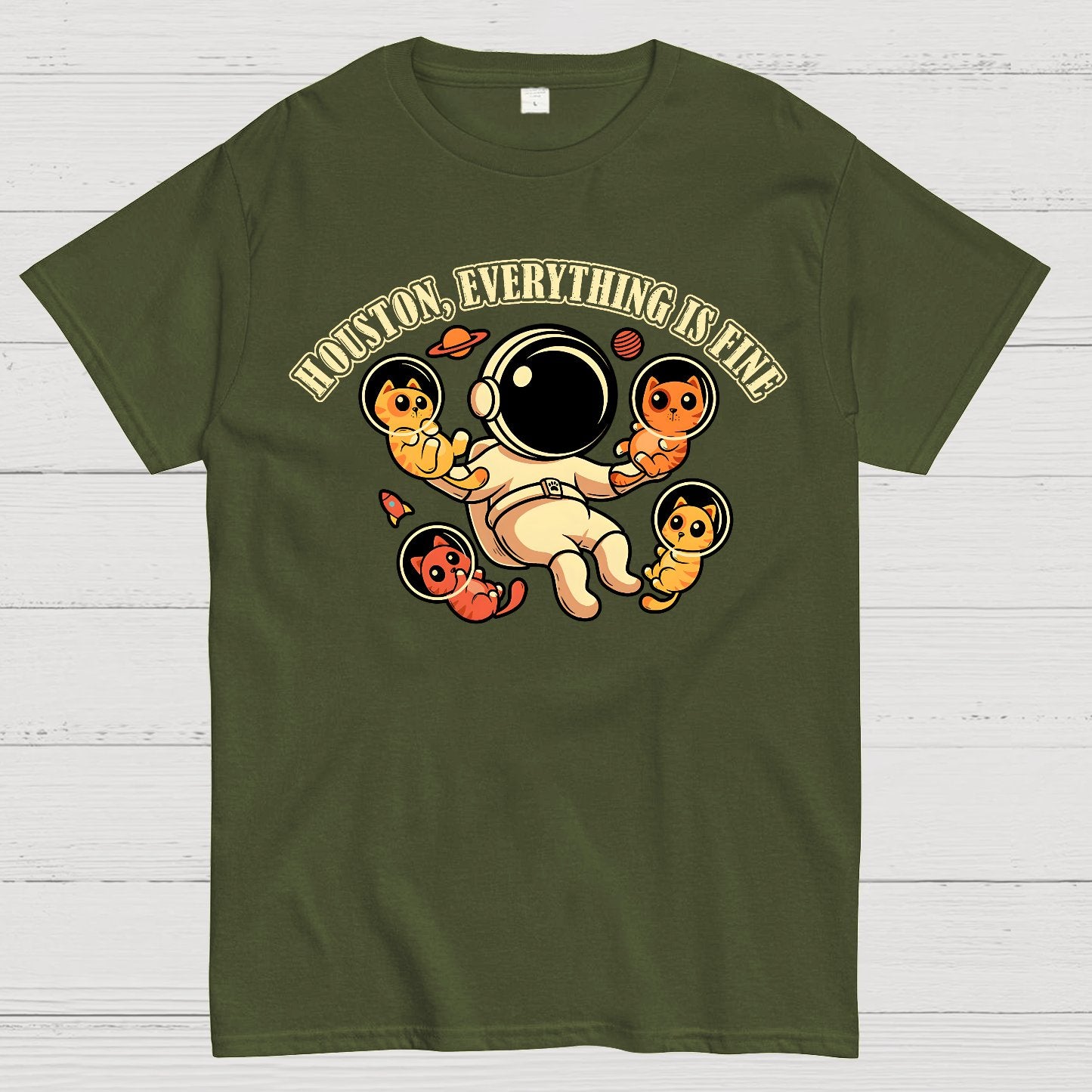 Houston Everything is Fine Geek T-Shirt