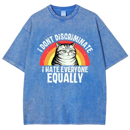 I Hate Everyone Equally Vintage Distressed T-shirt