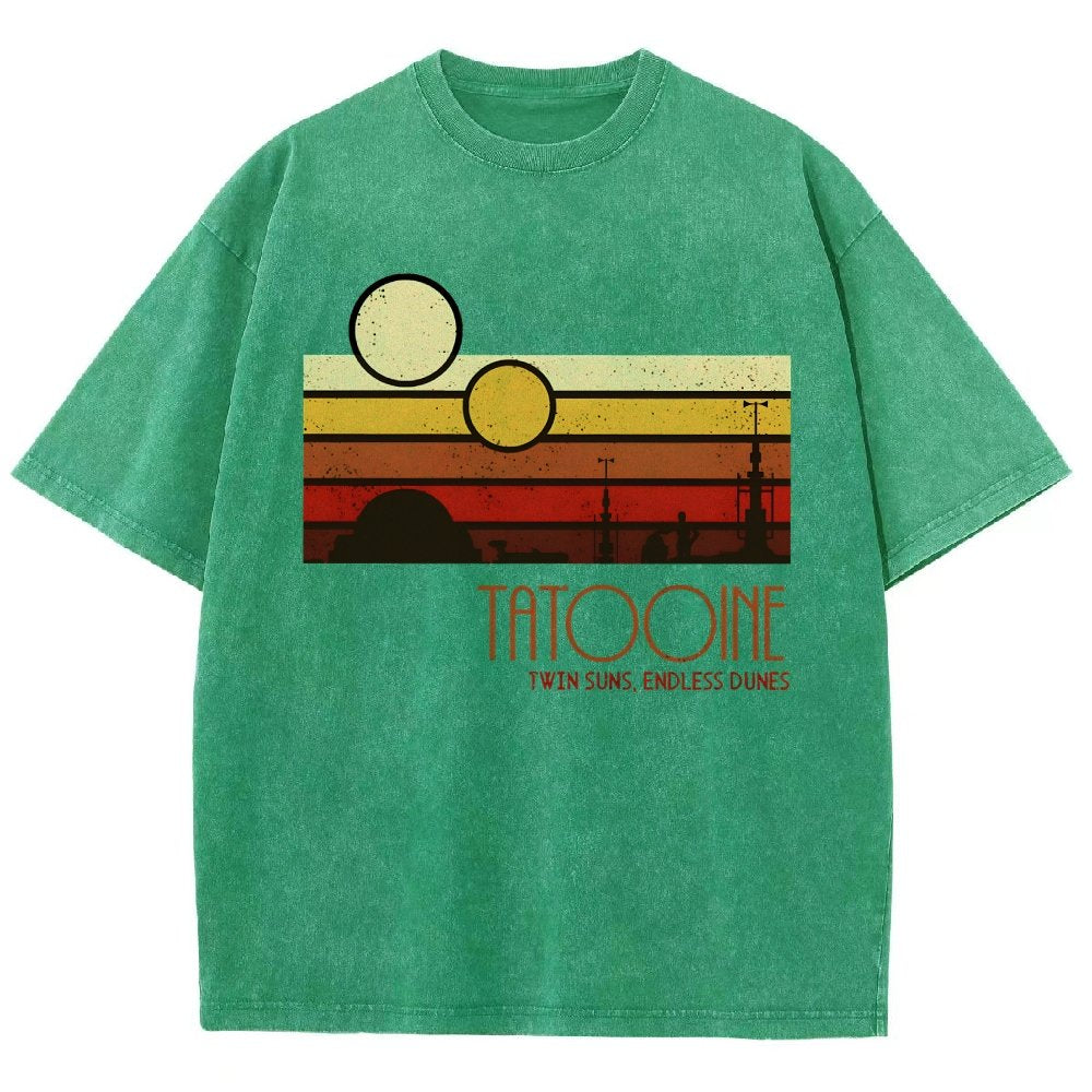 Dual Suns, Limitless Dunes Vintage Distressed T-shirt