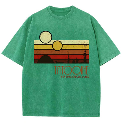 Dual Suns, Limitless Dunes Vintage Distressed T-shirt