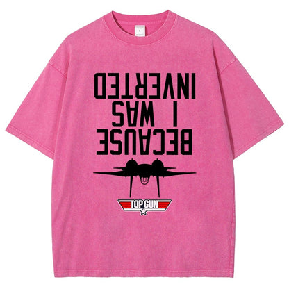 Because I Was Inverted Vintage Distressed T-shirt