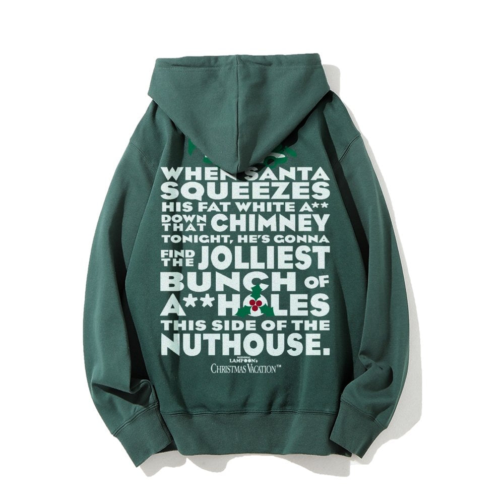 Christmas Vacation: Jolliest Bunch Geek Printed Back Cotton Hoodie