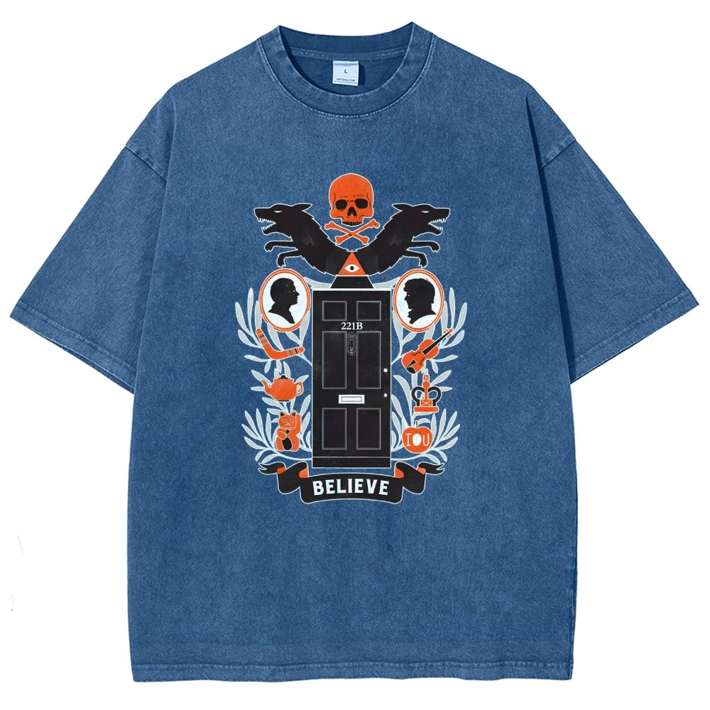221b Elm St Vintage Distressed T-shirt
