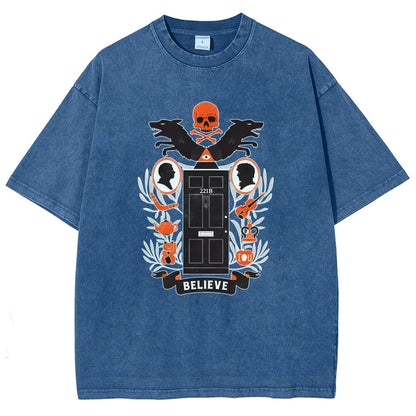 221b Elm St Vintage Distressed T-shirt