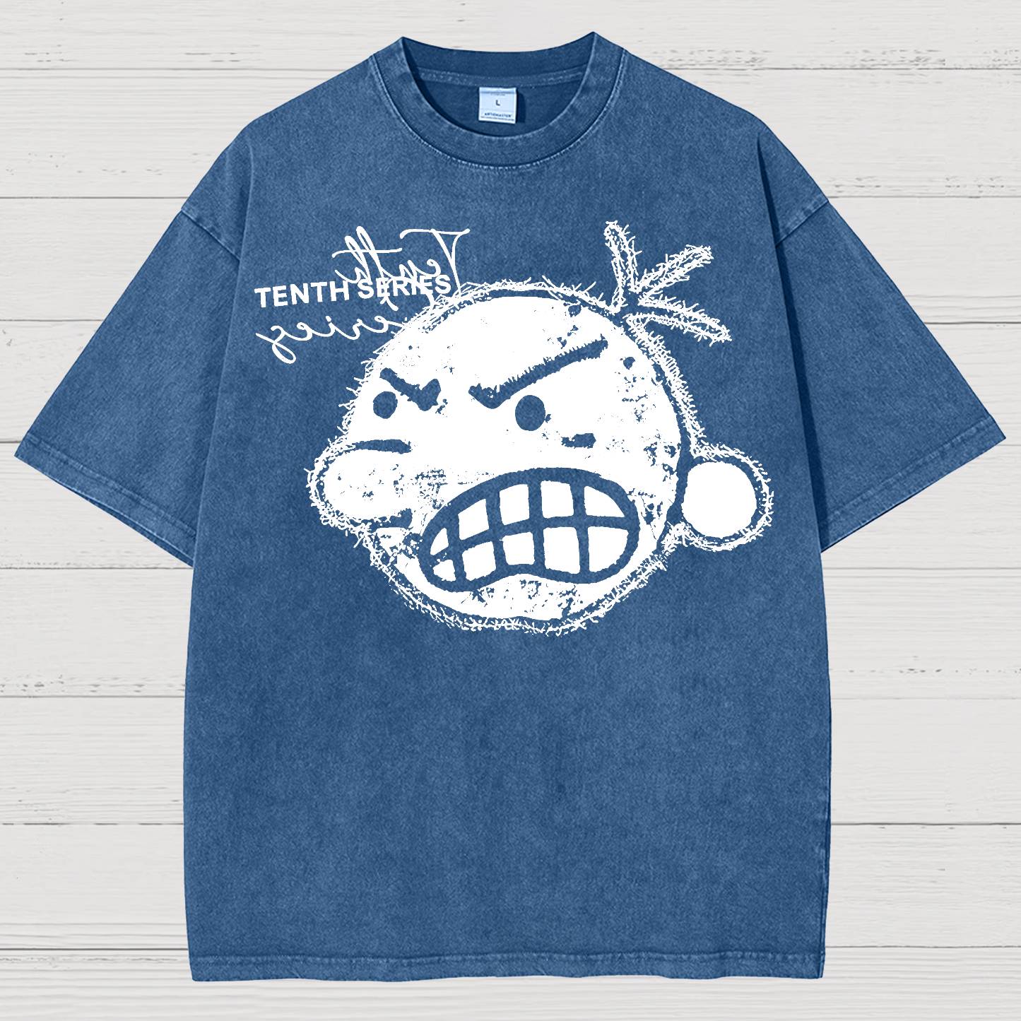 Retro Street Tenth Series Graphic Vintage Distressed T-shirt