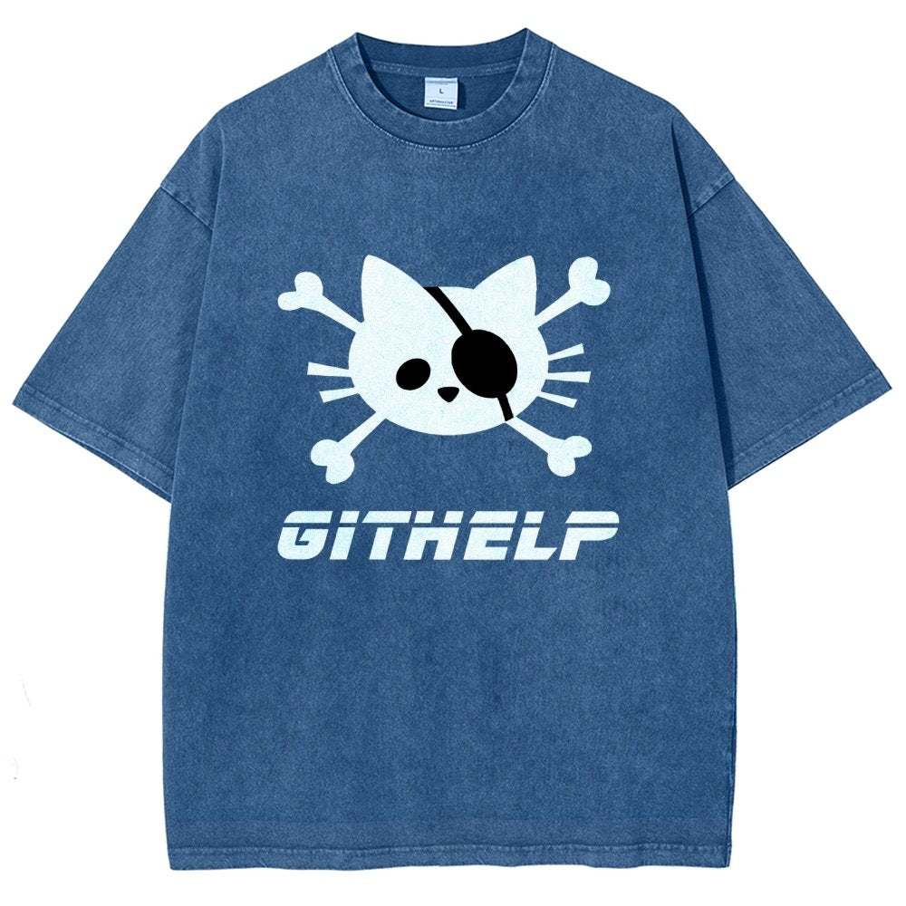 GitHelp Vintage Distressed T-shirt