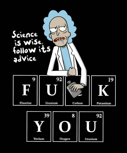 Science Is Wise Follow It's Advice  Geek Cotton Sweatshirt
