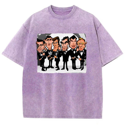 Six Faces One Spy Vintage Distressed T-shirt