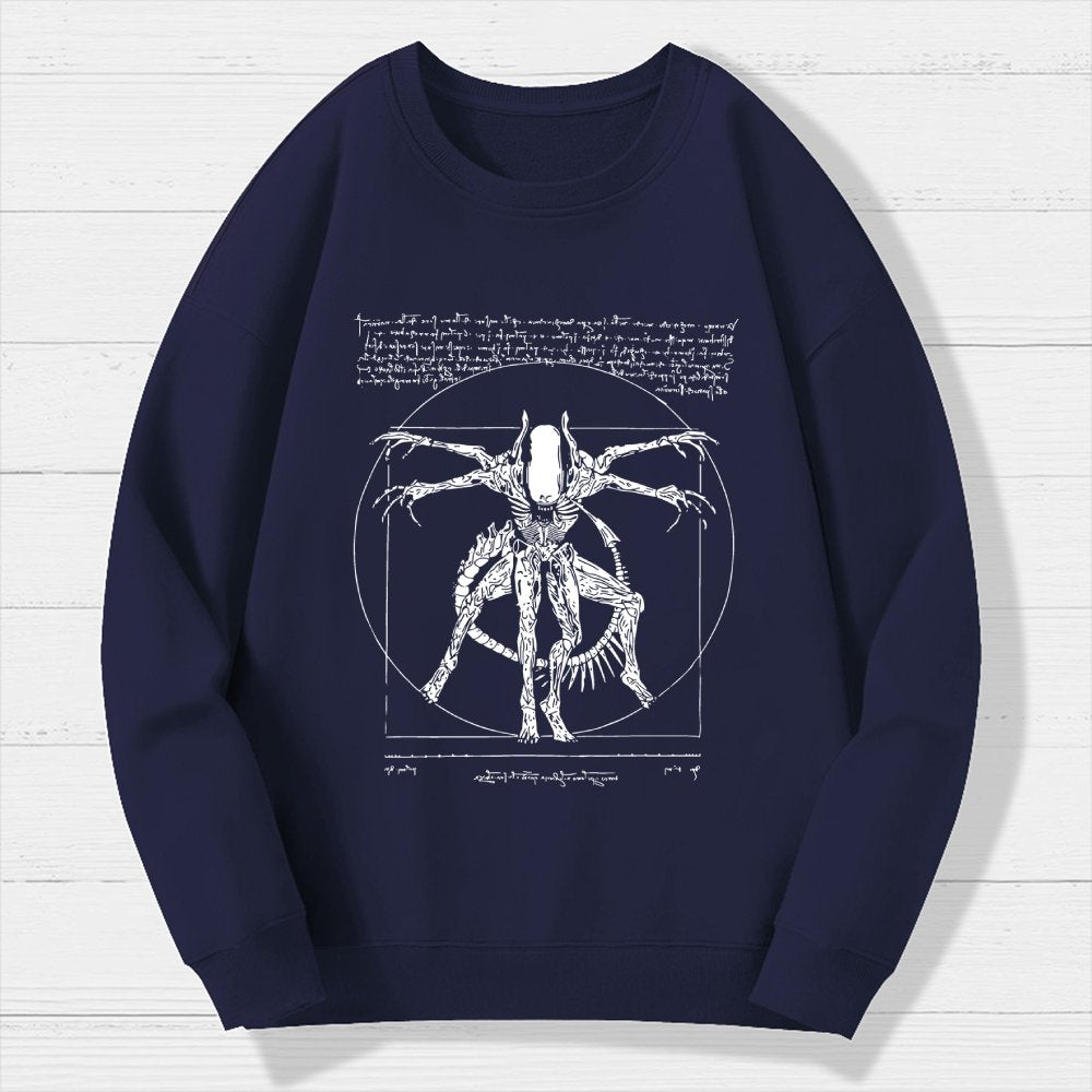 Mystery Creature Geek Cotton Sweatshirt