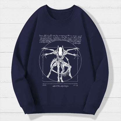 Mystery Creature Geek Cotton Sweatshirt