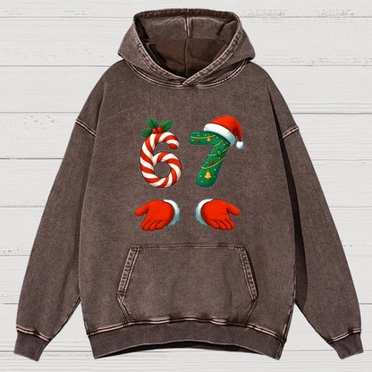 67 Christmas Vintage Distressed Hoodie