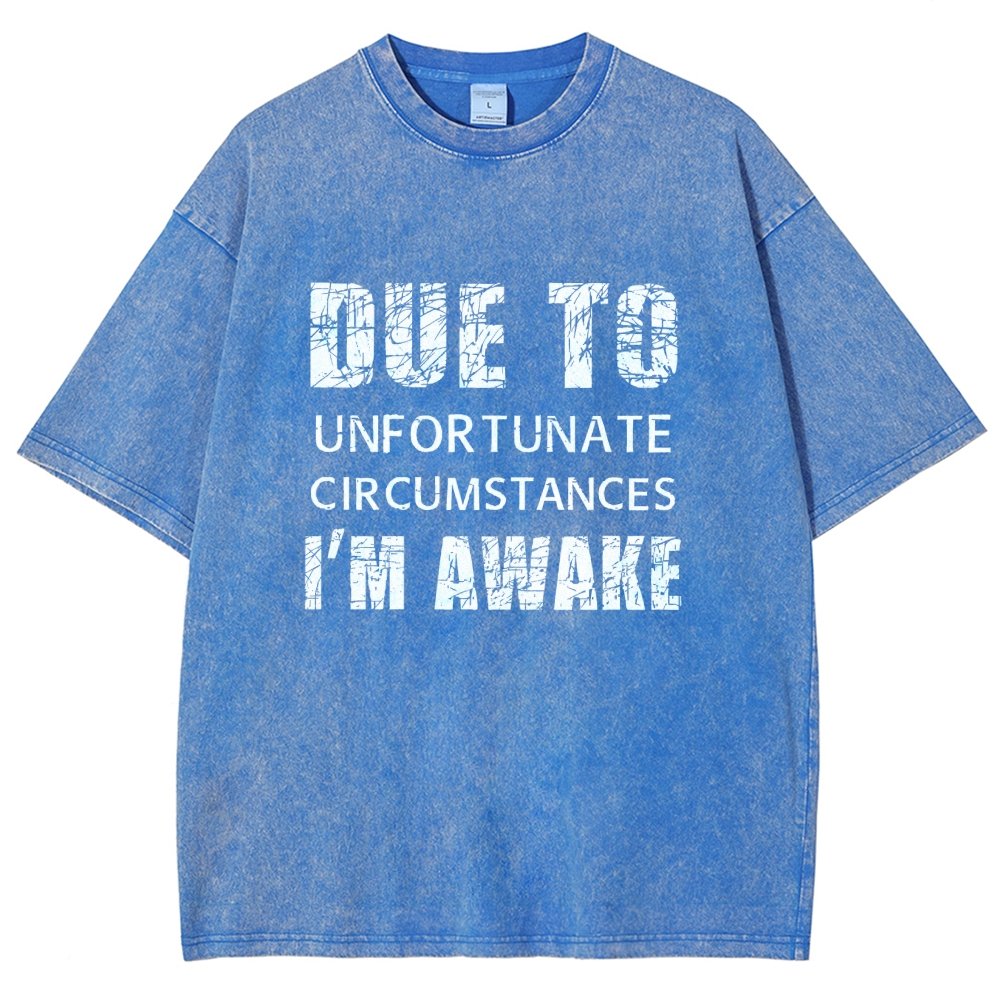 Unfortunate Circumstances Awake Vintage Distressed T-shirt