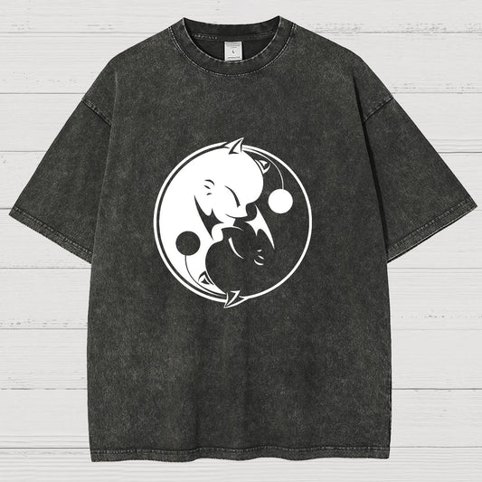 YIN YANG MOG Vintage Distressed T-shirt