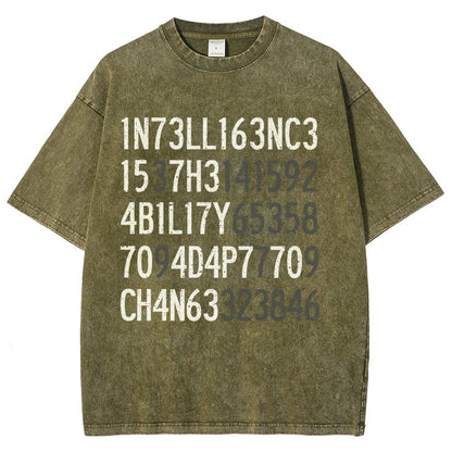 Intelligence Vintage Distressed T-shirt