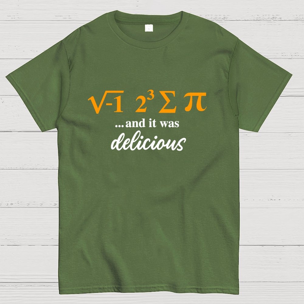 I Ate Some Pie And It Was Delicious 3.14 Pi Day Geek T-Shirt