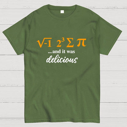 I Ate Some Pie And It Was Delicious 3.14 Pi Day Geek T-Shirt