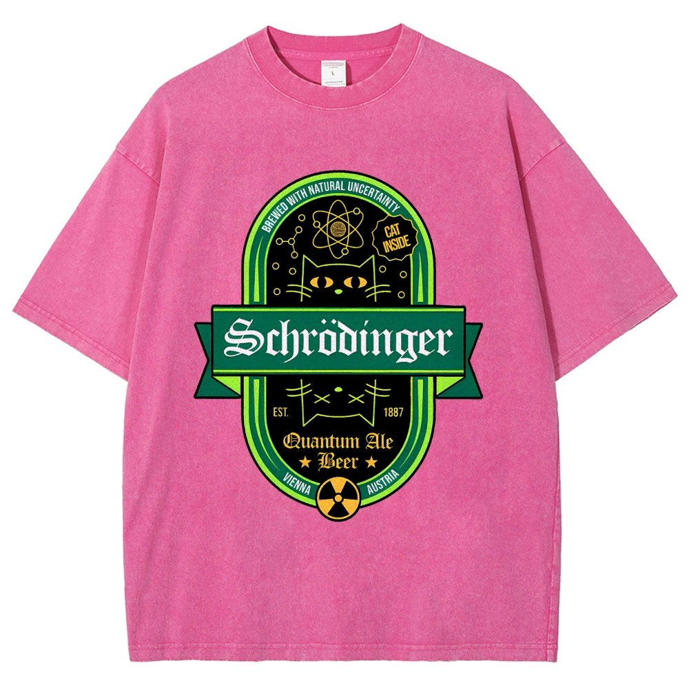 Schrödinger's Cat Inside Vintage Distressed T-shirt