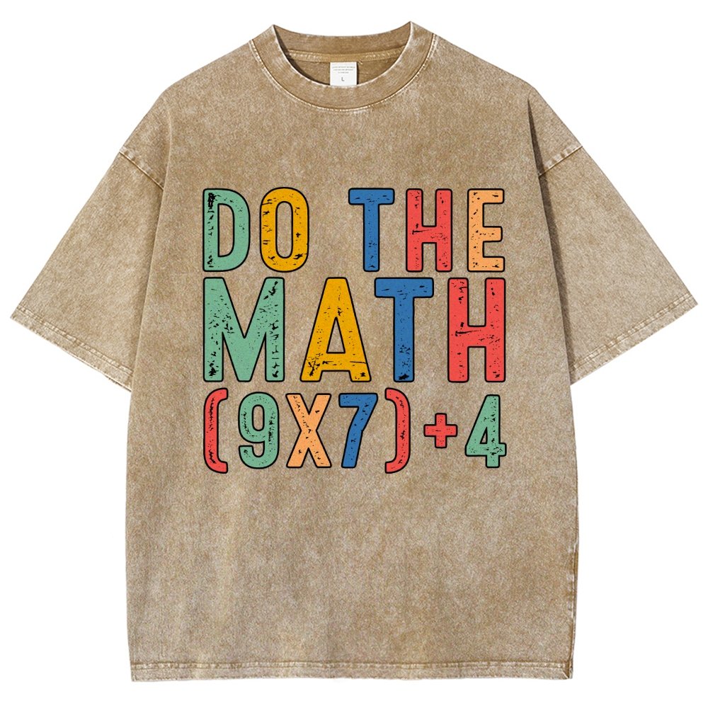 Do The Math 67 Meme Funny Six Seven Vintage Distressed T-shirt