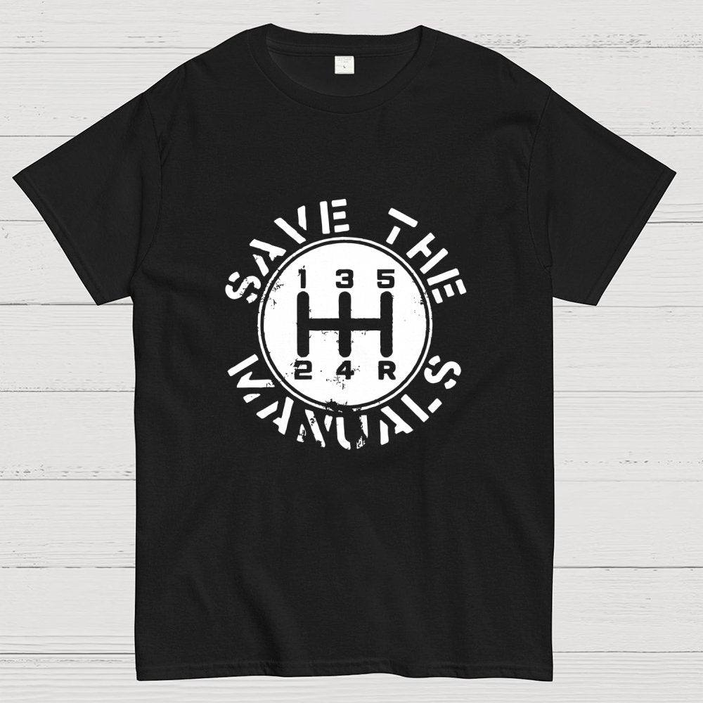 Save The Manuals Geek T-Shirt