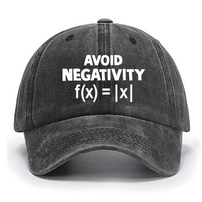 Avoid Negativity, Absolute Value Geeky Cotton Hat