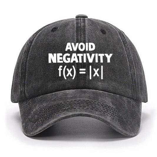 Avoid Negativity, Absolute Value Geeky Cotton Hat