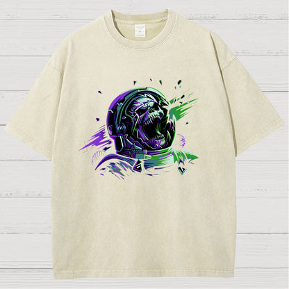 Space Scream Vintage Distressed T-shirt