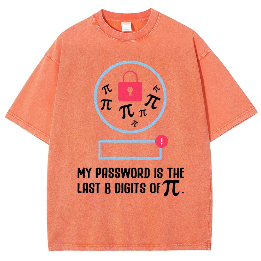 My Password the last digits Pi Day Vintage Distressed T-shirt