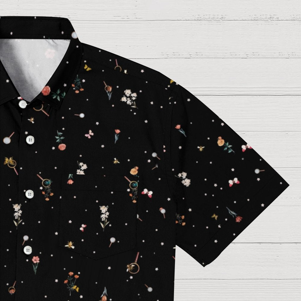 Magnifying Glass Flower Geeky Shirt