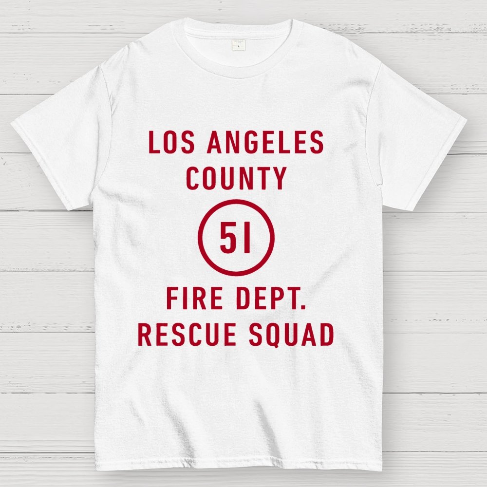 Emergency - Los Angeles County Fire Dept. Squad 51 Geek T-Shirt
