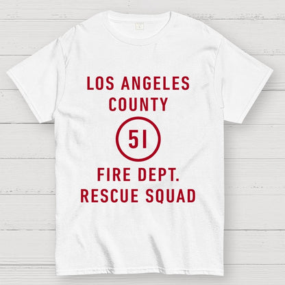 Emergency - Los Angeles County Fire Dept. Squad 51 Geek T-Shirt