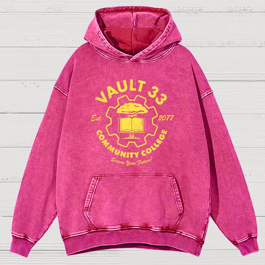 Community College Vintage Distressed Hoodie