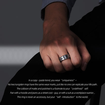 Tungsten Carbide Ring | Minimal Arc, Define Street Cool