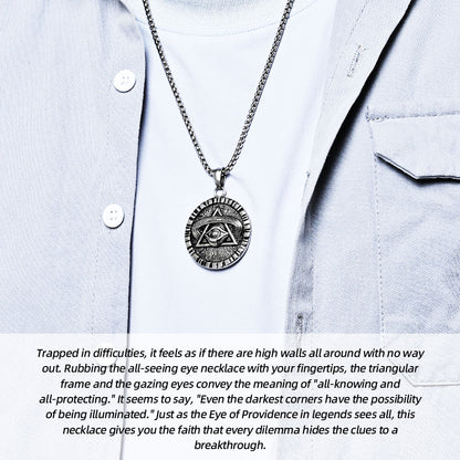 Stainless Steel Eye of Providence—faith forged in metal