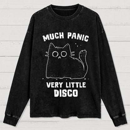 Much Panic, Very Little Disco Washed Long Sleeve Tee