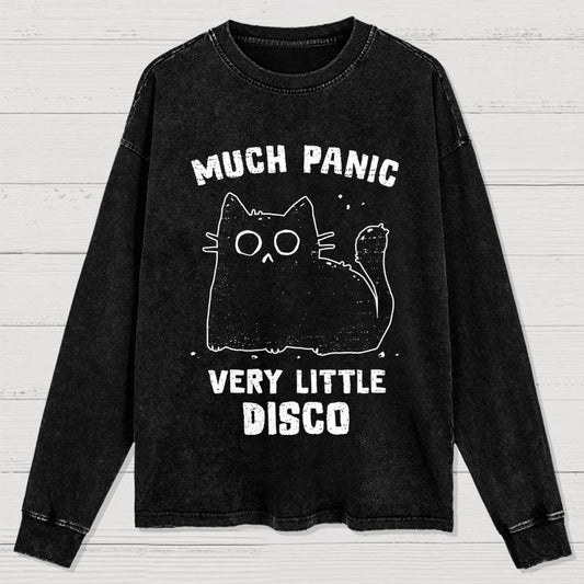 Much Panic, Very Little Disco Washed Long Sleeve Tee
