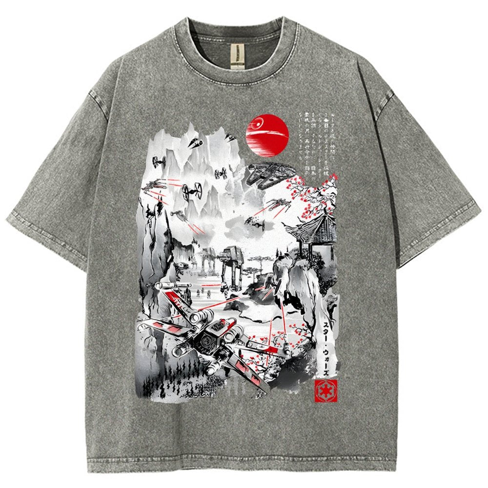 Last Battle of the Cosmic Conflict Vintage Distressed T-shirt