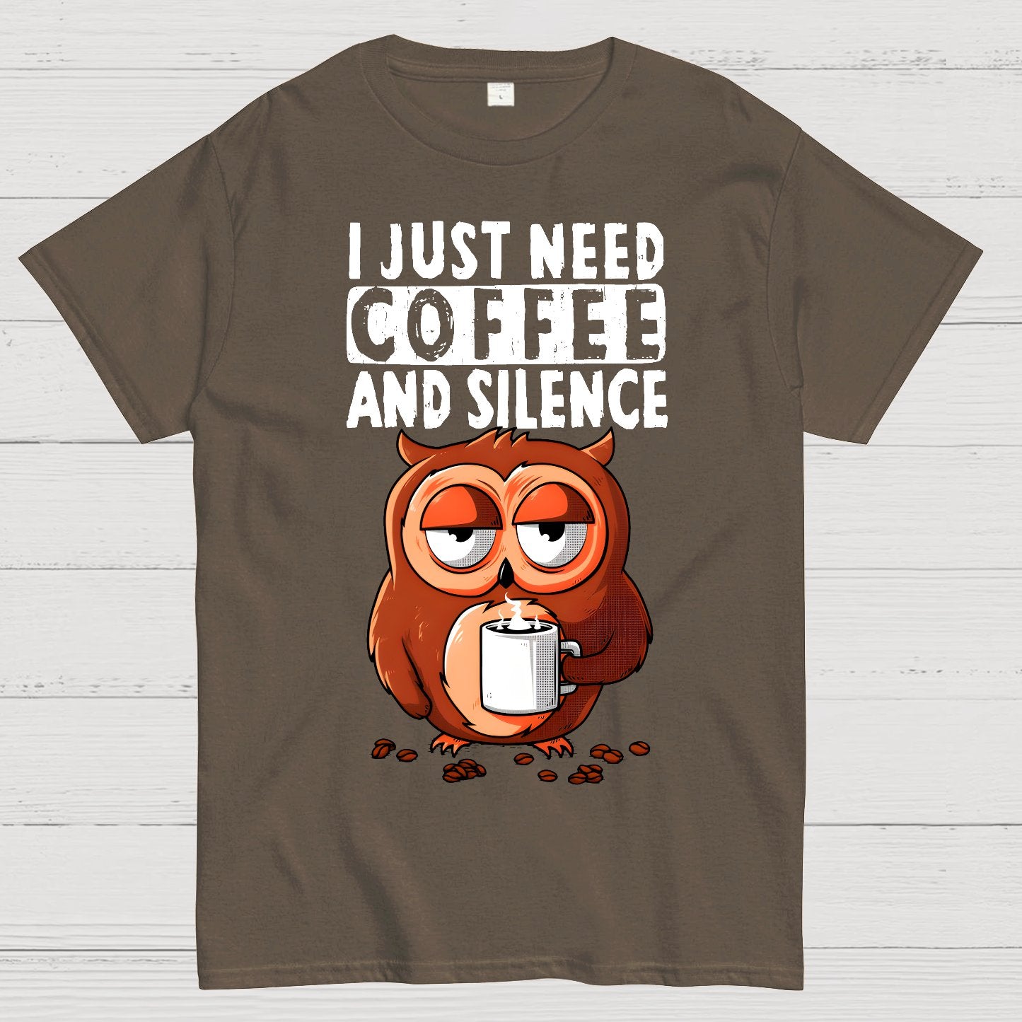 Coffee And Silence Geek T-Shirt