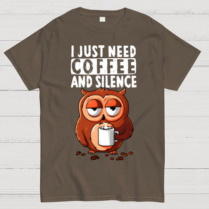 Coffee And Silence Geek T-Shirt