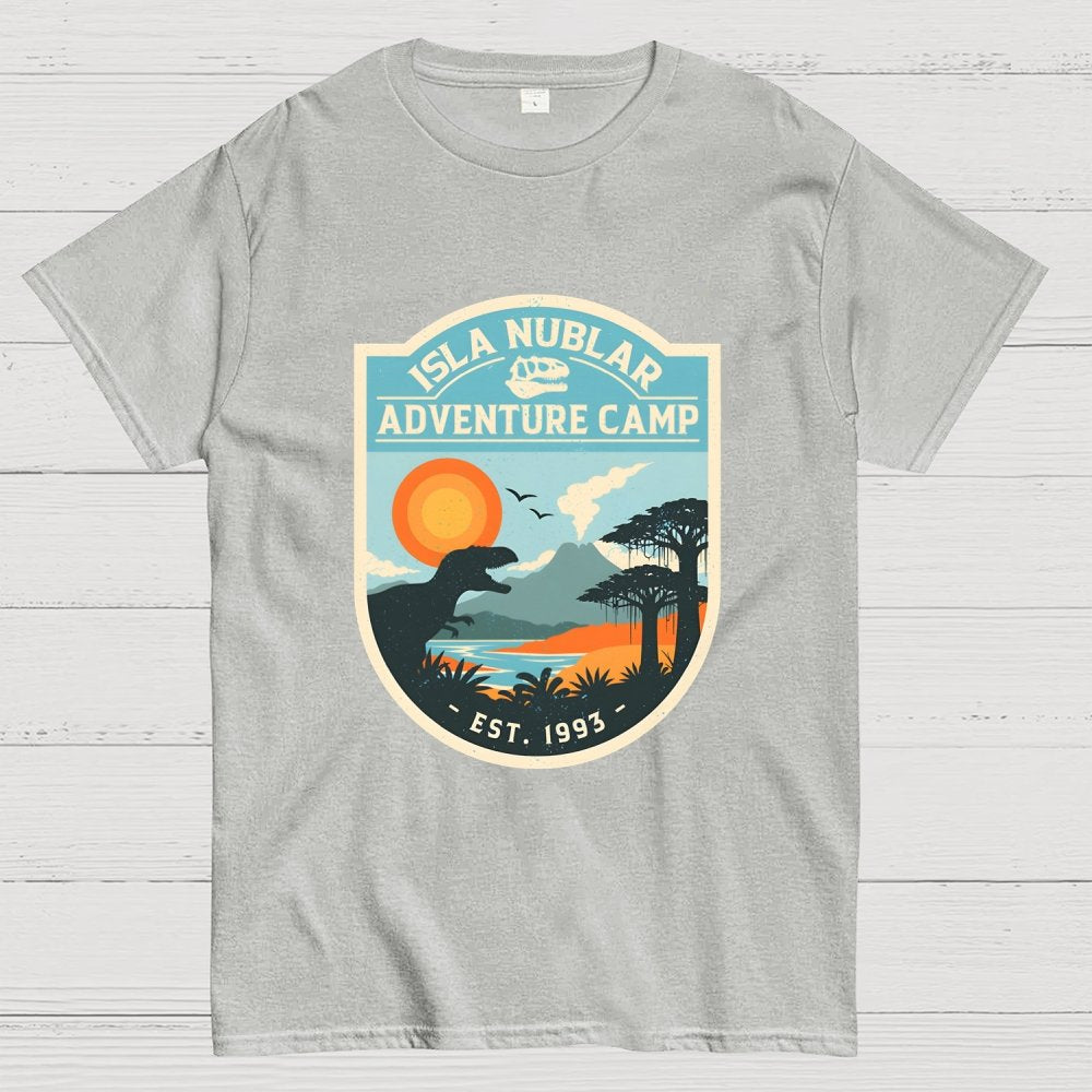 Dinosaur Island Adventure Camp Geek T-Shirt