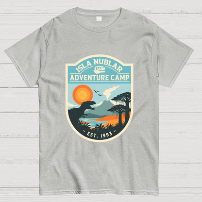 Dinosaur Island Adventure Camp Geek T-Shirt