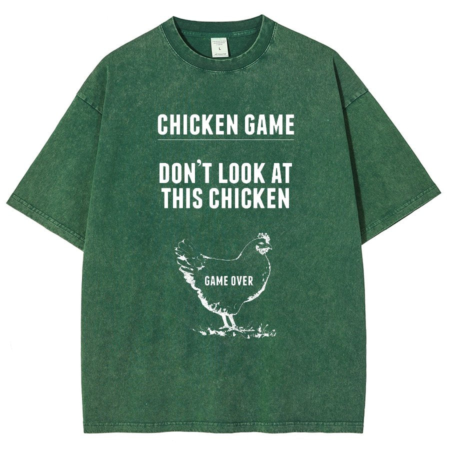 Chicken Game Vintage Distressed T-shirt